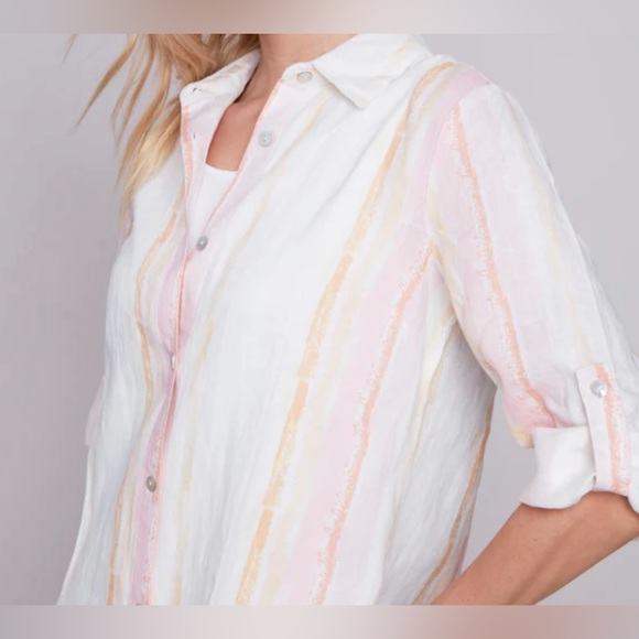 CHARLIE B ๐๐LINEN TUNIC-DRESS - Picture 11 of 11